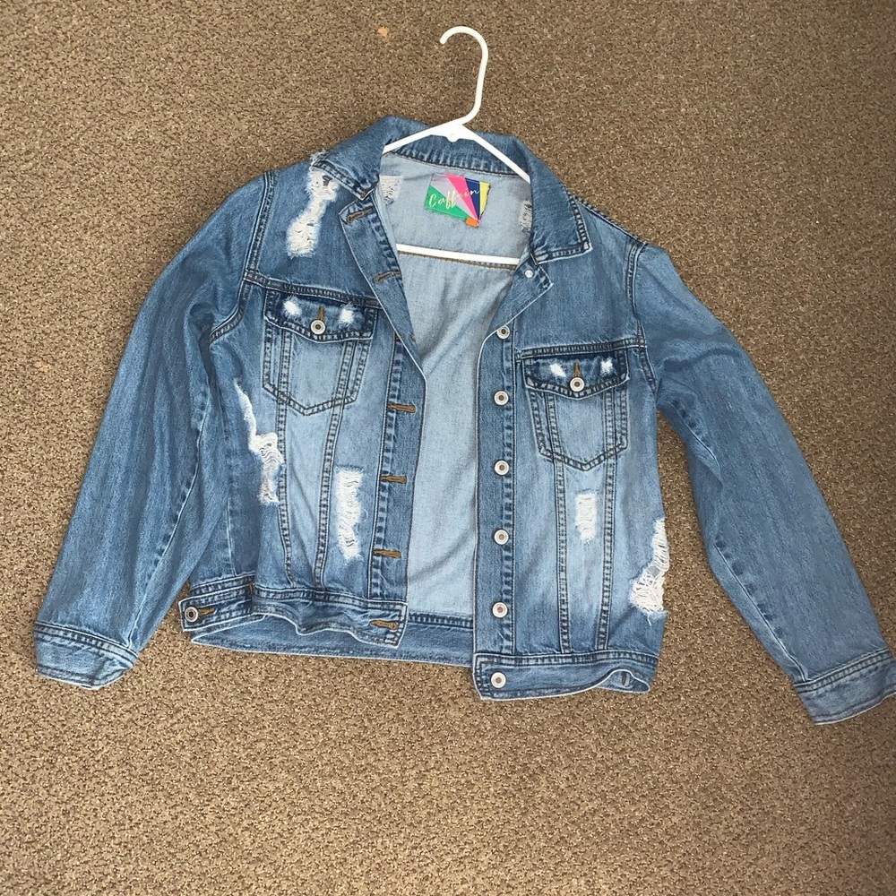 Distressed Jean Jacket